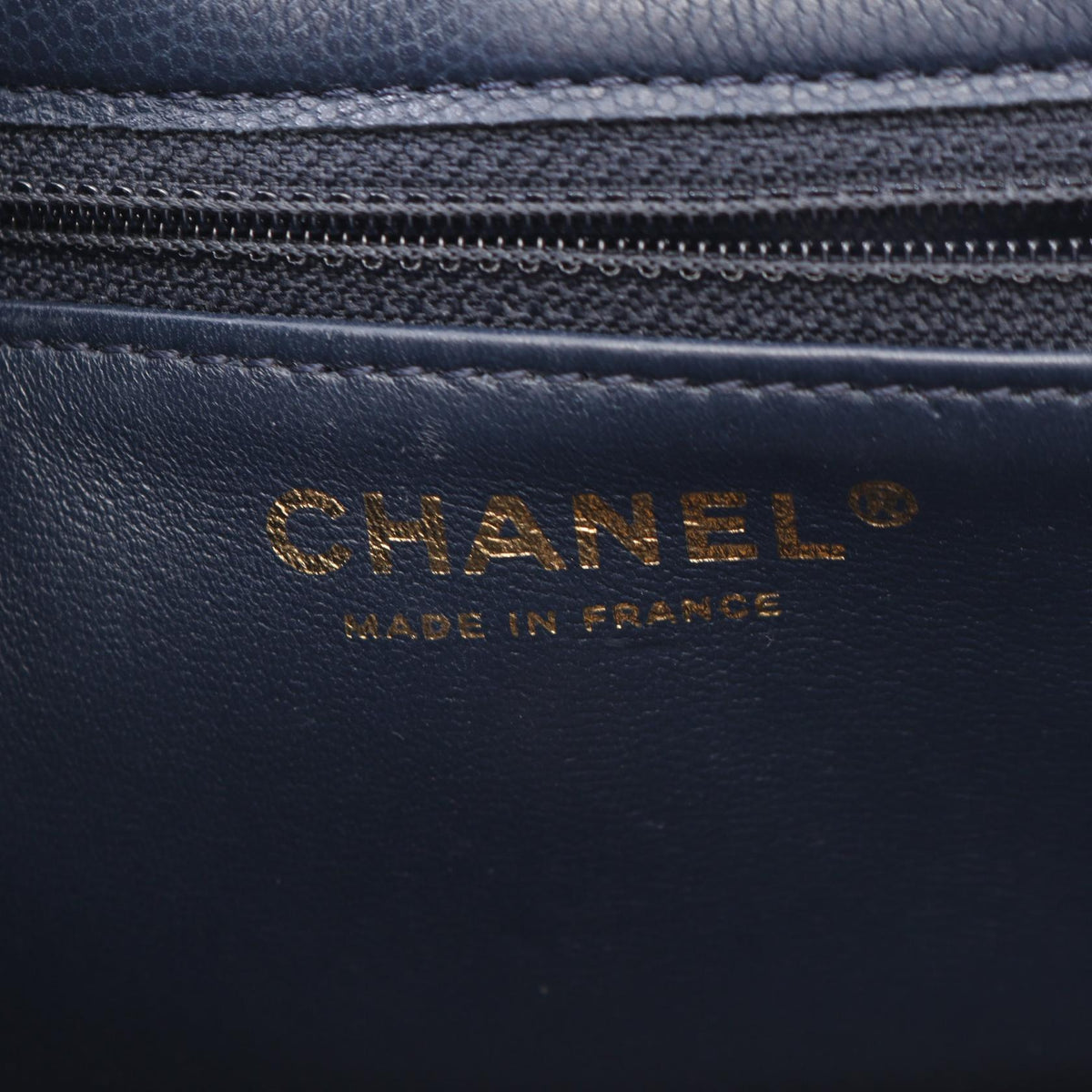 CHANEL Navy Matelasse Grained Calfskin leather 2104102537469