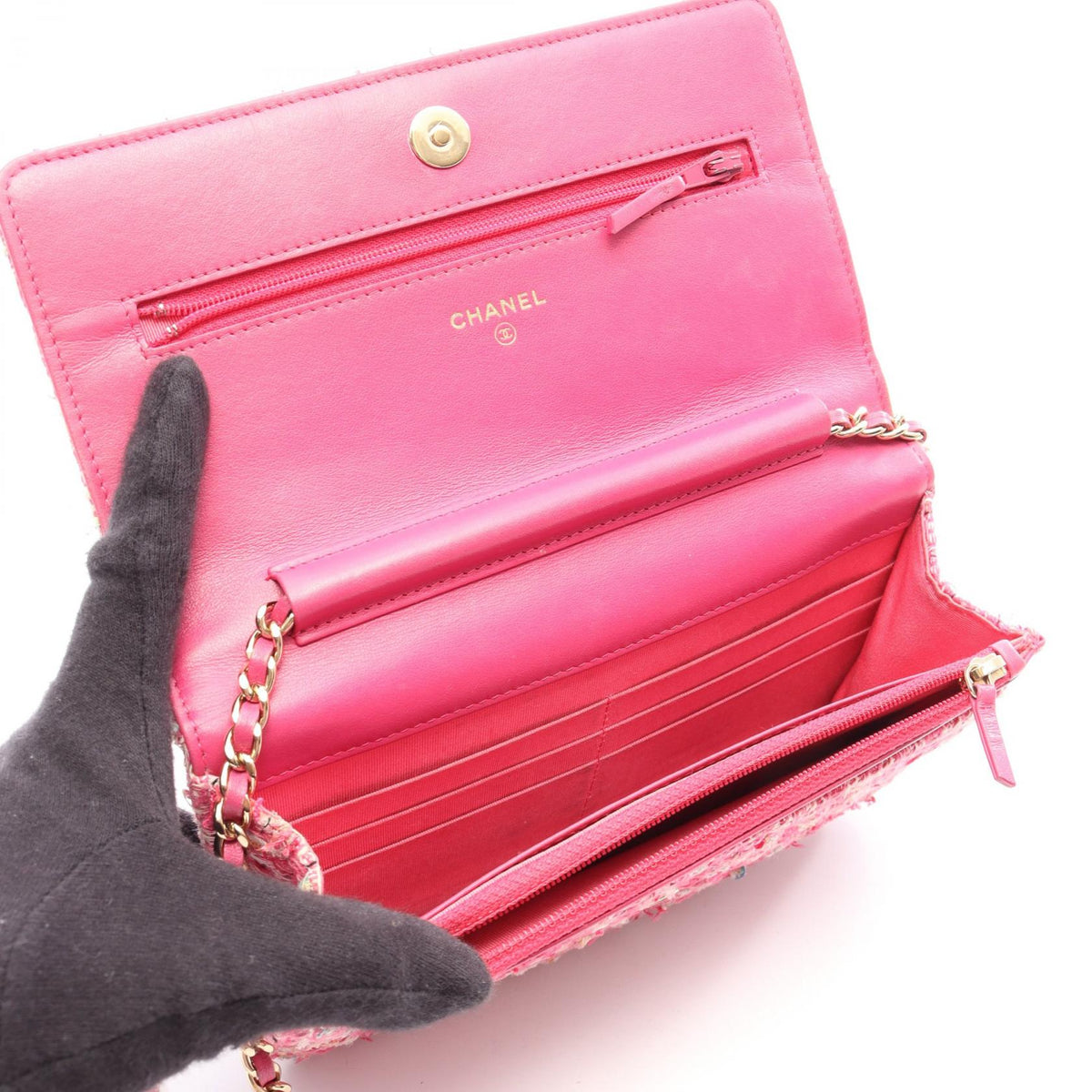 CHANEL Pink/Multicolor Matelasse Fabric 2104102537490