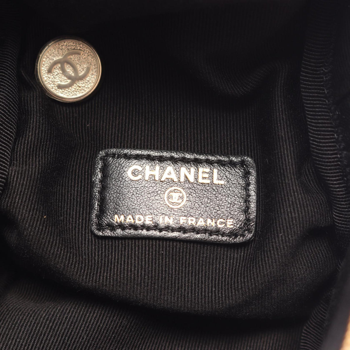 CHANEL Black Matelasse Chain Lambskin (sheep leather) AP2803 2104102537773