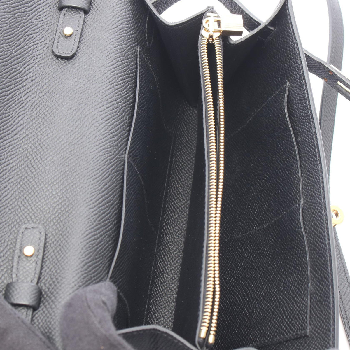 HERMES Kelly to go Shoulder BagNoir Black Noir Black Black Epsom leather Calfskin (cowhide) Epsom 2106800631418