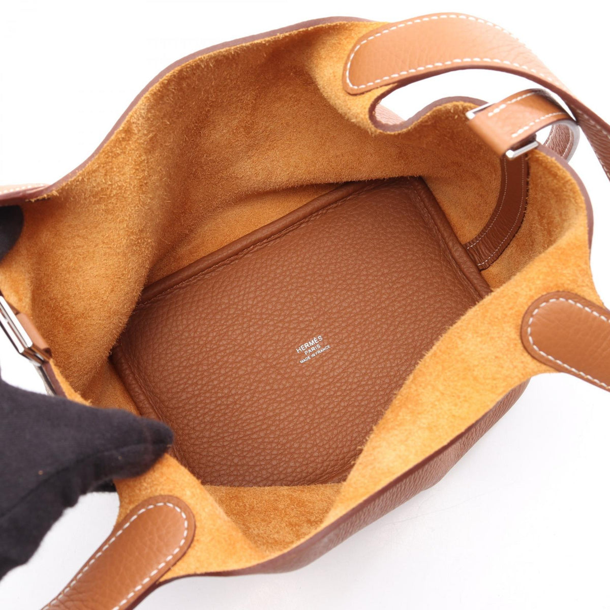 HERMES Picotin Lock PM HandbagGold Gold Brown Taurillon Clemence leather Taurillon Clemence 2104102535090
