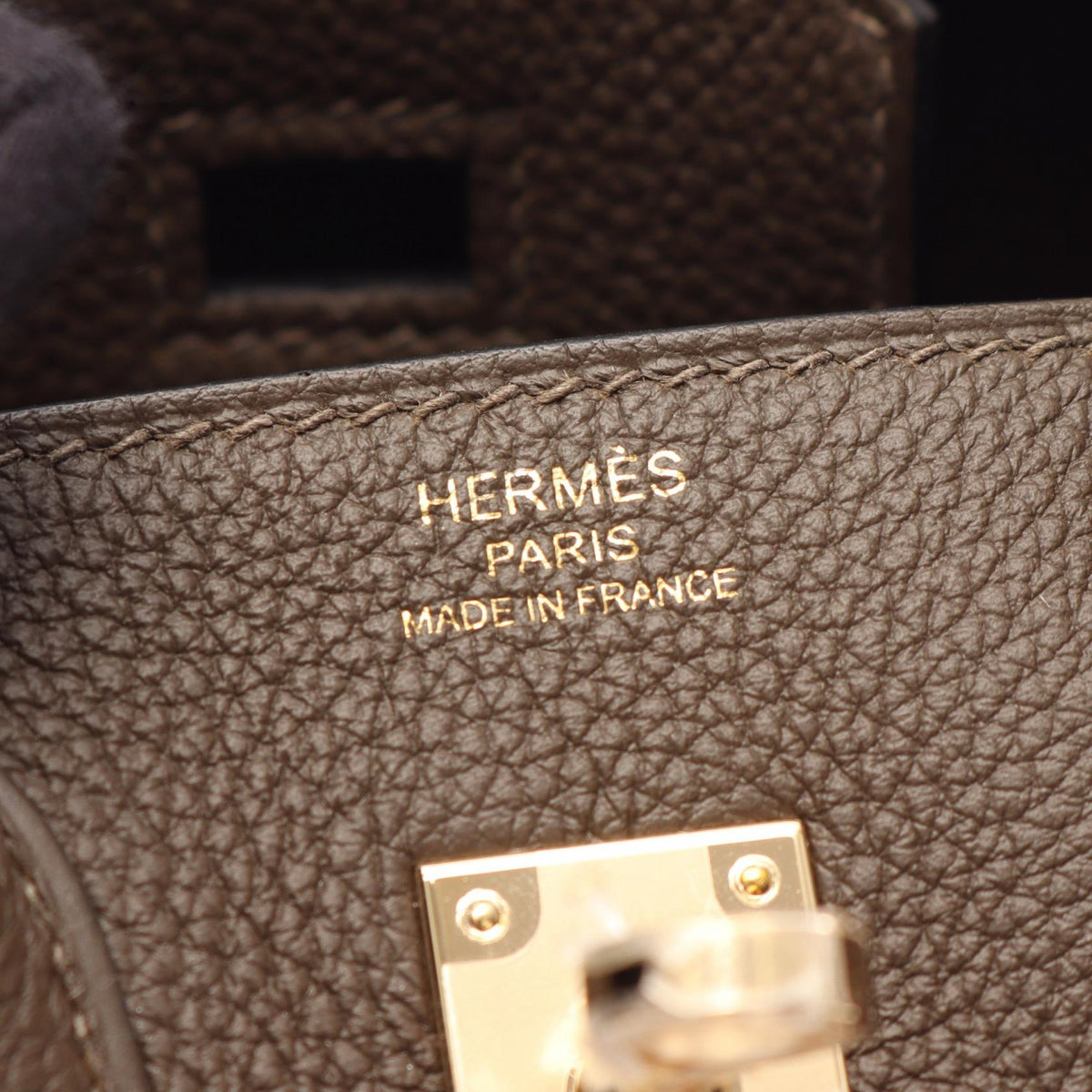 HERMES Birkin 25 Handbag Khaki Vertroden Togo leather leather Togo leather 2104102535649