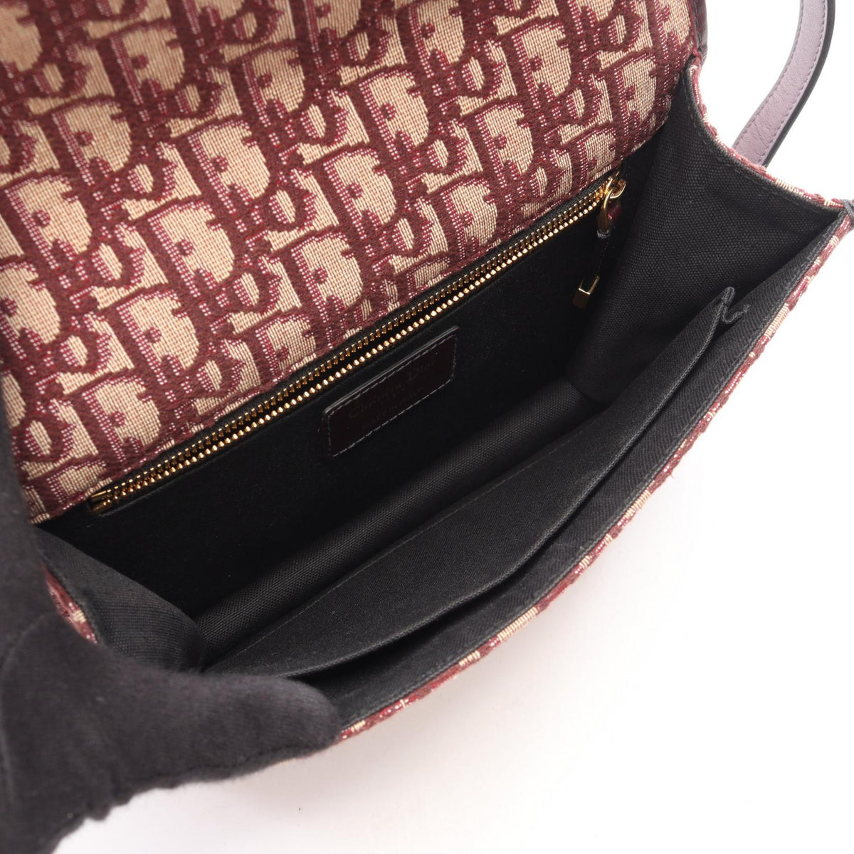 Dior 30 MONTAIGNE Shoulder Bag Bordeaux canvas�leather 2101220130336