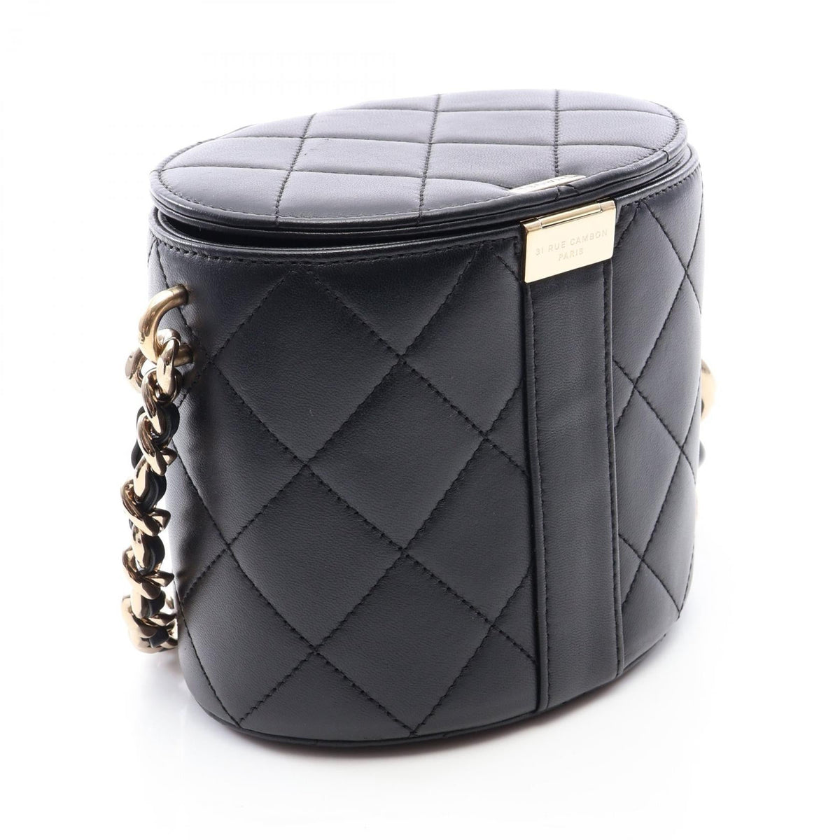 CHANEL Black Matelasse Lambskin (sheep leather) AS1355 2101220130626