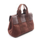 HERMES Valparaiso PM HandbagMarron Marron Brown Toile Chevrons canvas leather Toile Chevrons / Vaux Swift leather 2101220127541