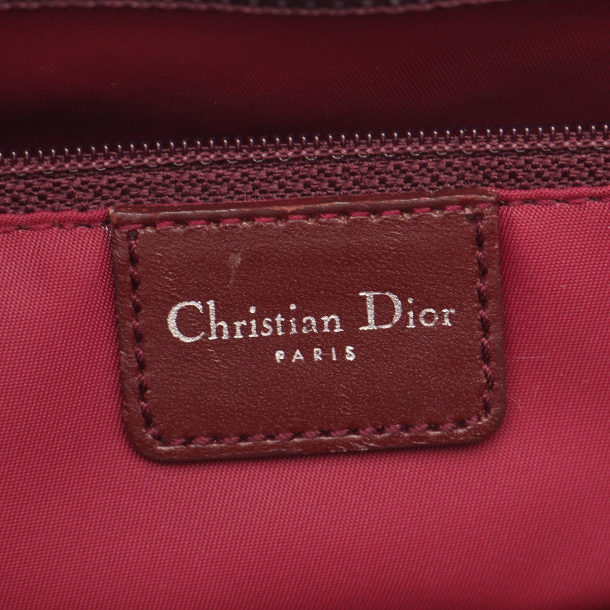 Dior Trotter Handbag Bordeaux canvas�leather 2101220127619