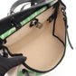 HERMES Herbag Zip PM Maillon HandbagEcru Ecru Beige/Black/Green Toile H canvas leather Toile H / Vache leather Hunter 2101220124656