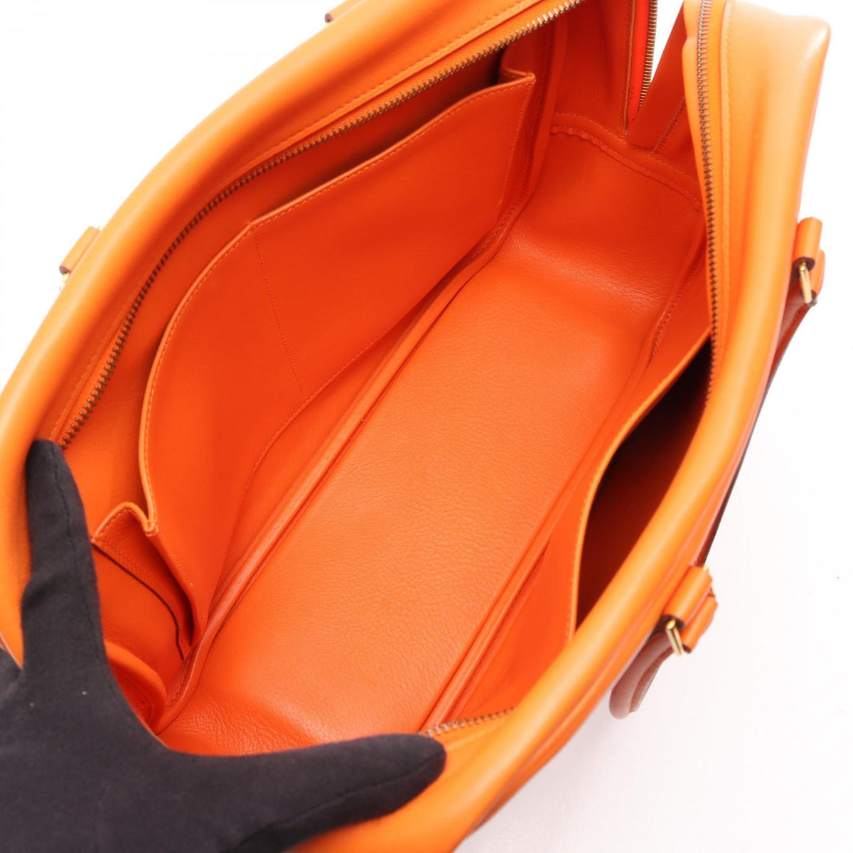HERMES Purum 32 HandbagOrange Orange Orange Vaux Swift leather leather Vaux Swift leather 2101220117214