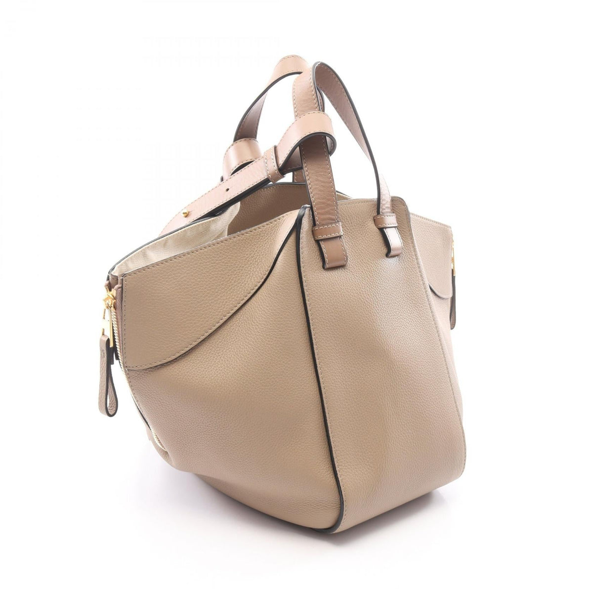 LOEWE Hammock Bag Small 2-Way Handbag Beige leather A538S35X51 2101220111083