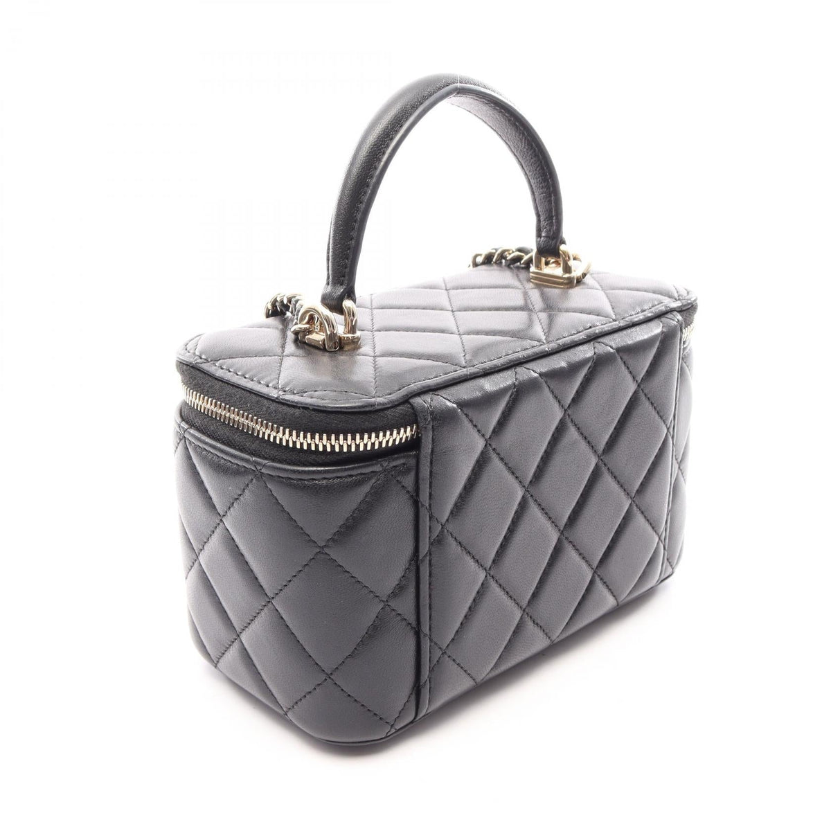 CHANEL Black Matelasse Vanity Bag 2WAY Lambskin (sheep leather) AP2199 2107400259019
