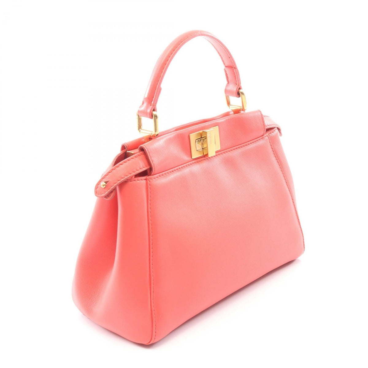 FENDI Mini Peek Boo 2WAY Handbag Pink leather 8BN244 2118300093382