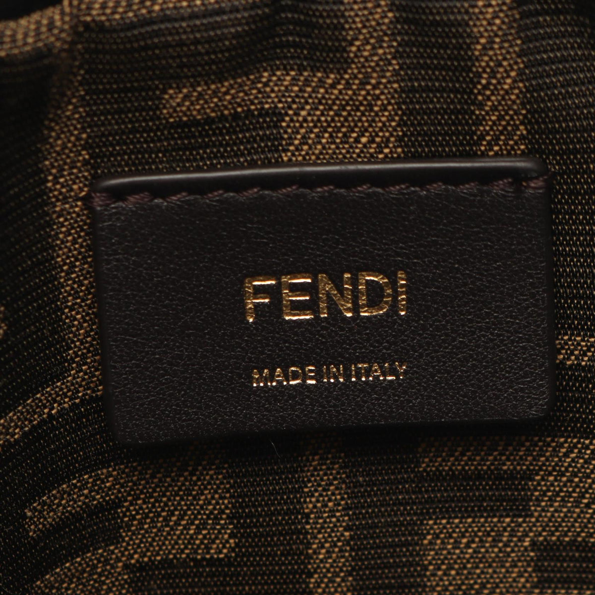 FENDI FF logo Rucksack Backpack Black leather 8BZ057 2101220048662