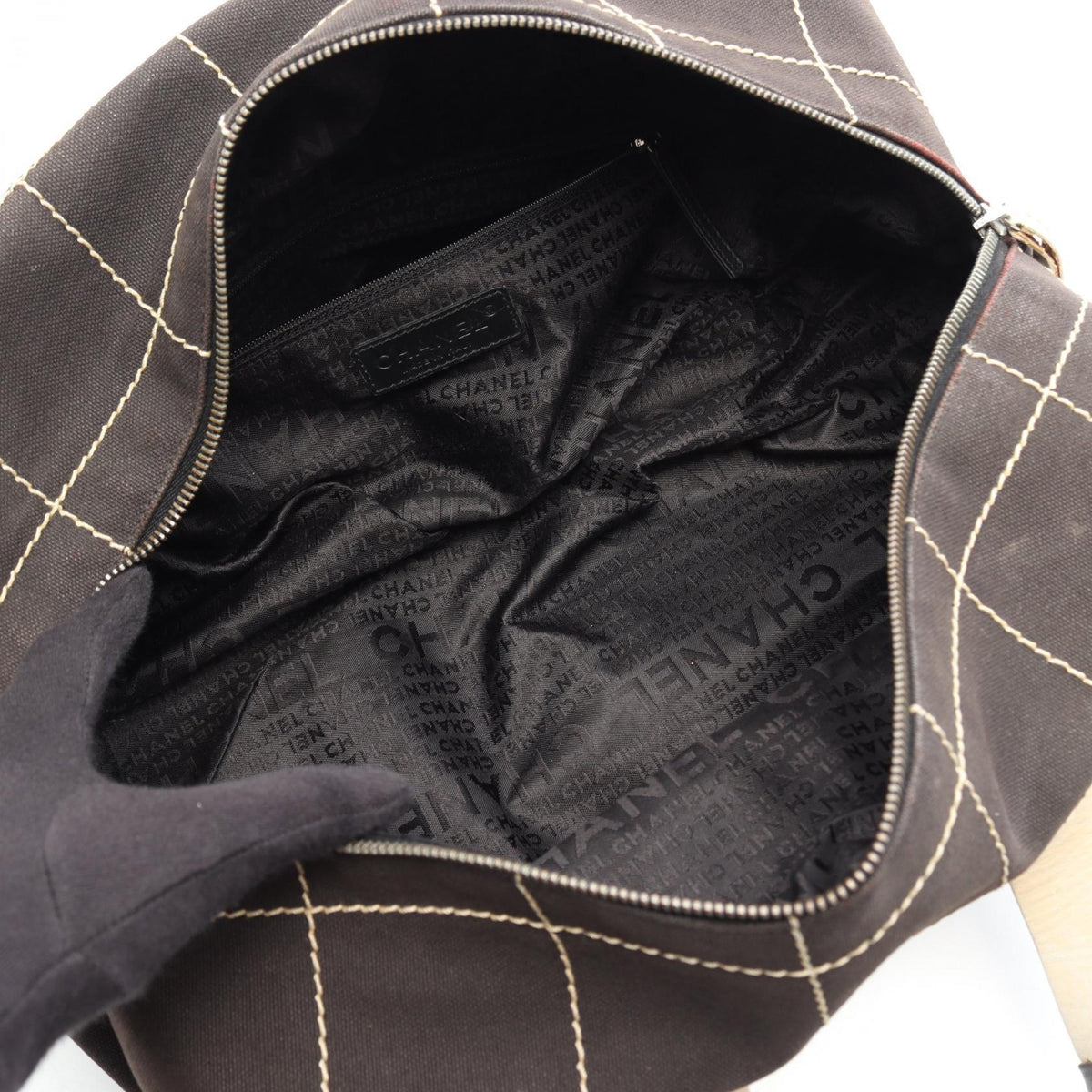 CHANEL Black Chocolate bar leather campus 2101220065270