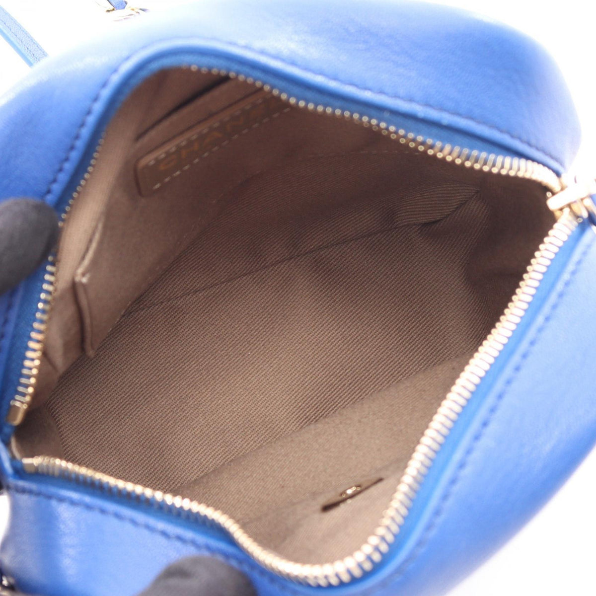 CHANEL Blue Matelasse leather 2101220078898