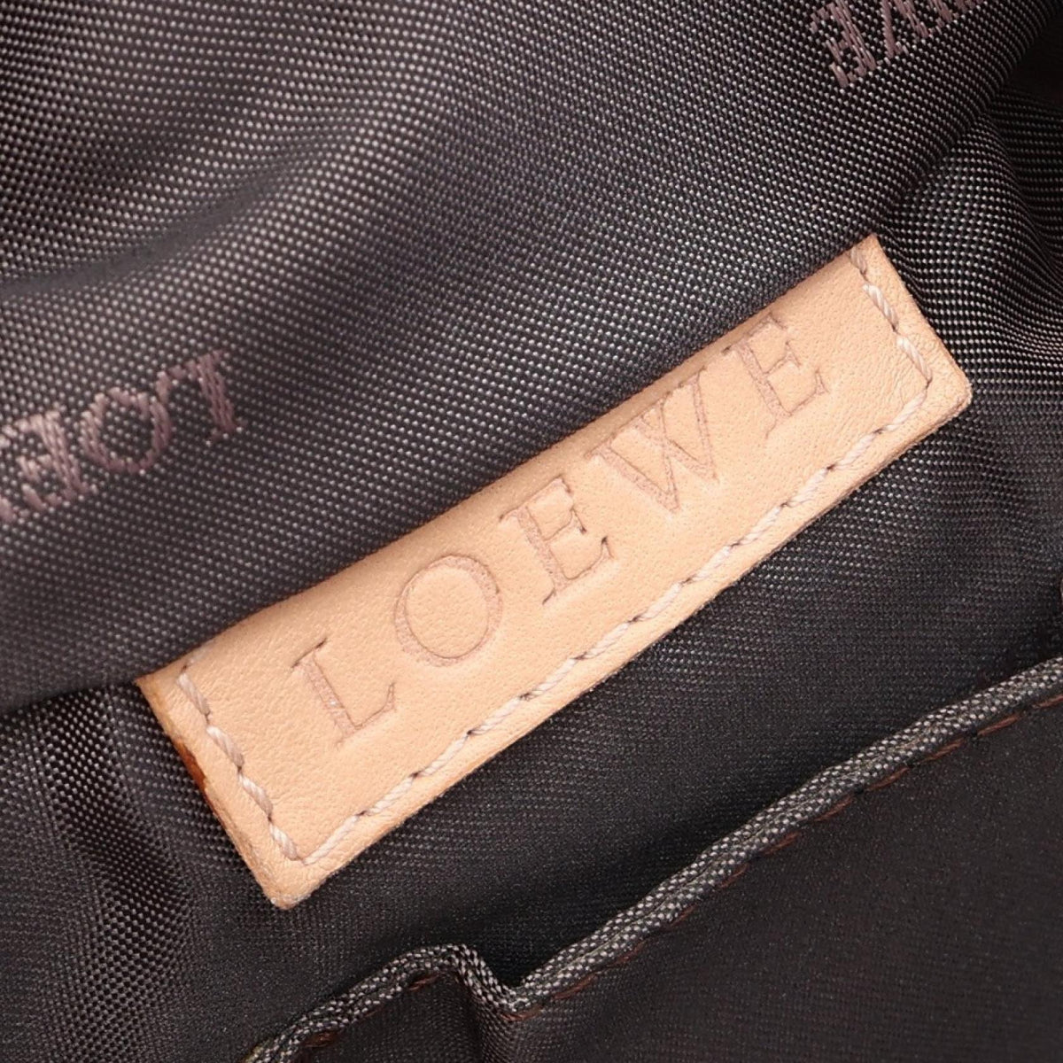 LOEWE Anag Lamb Nappa Aire Handbag Beige leather 2101220095246