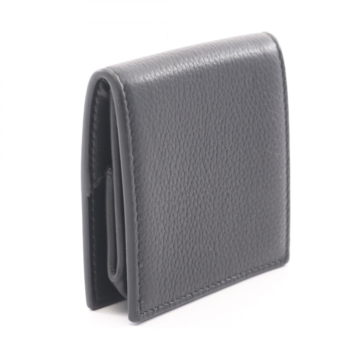 Dior CD logo coin purse Black leather 2101220098353
