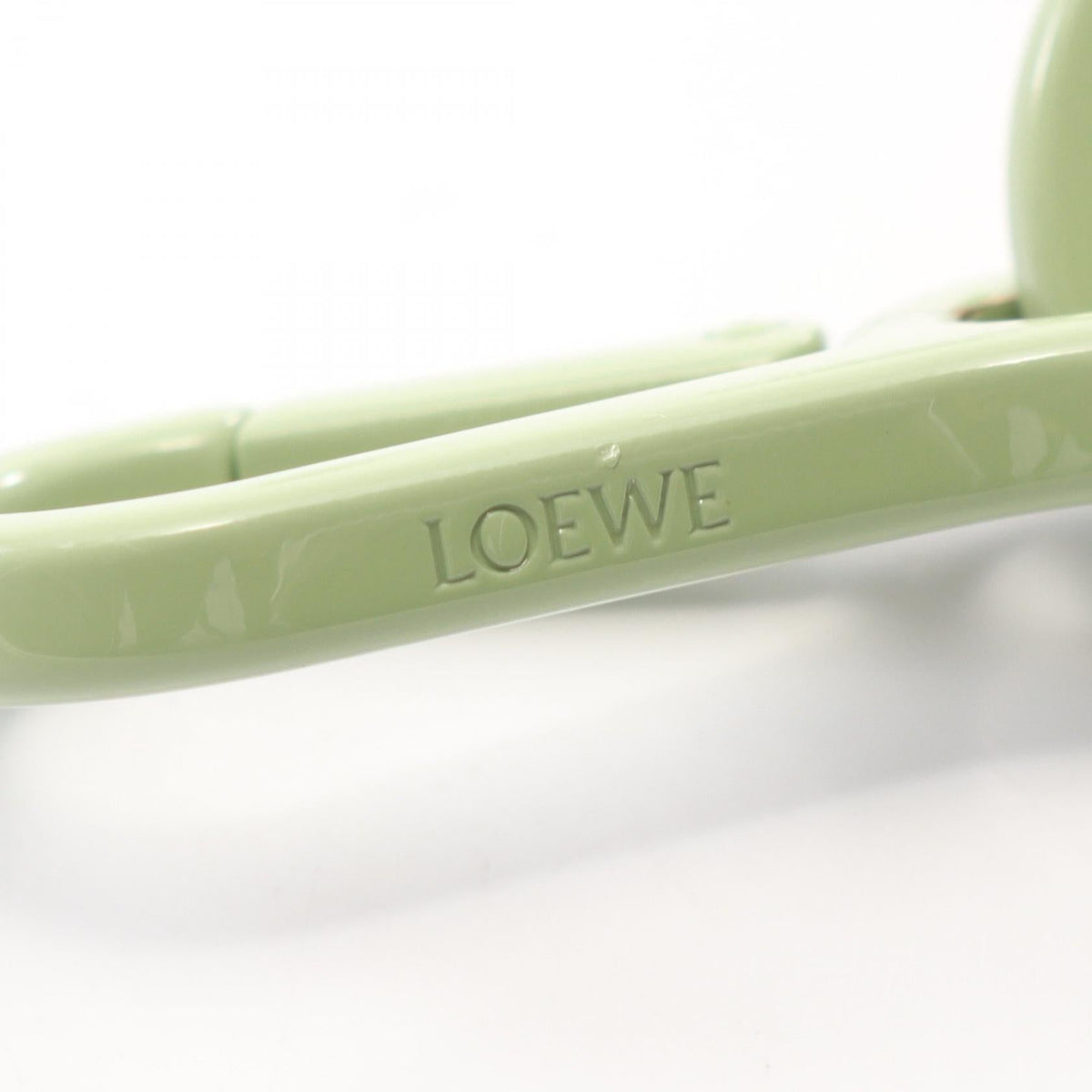 LOEWE anagram charm Green Other Varnished Aluminum 2101220062620