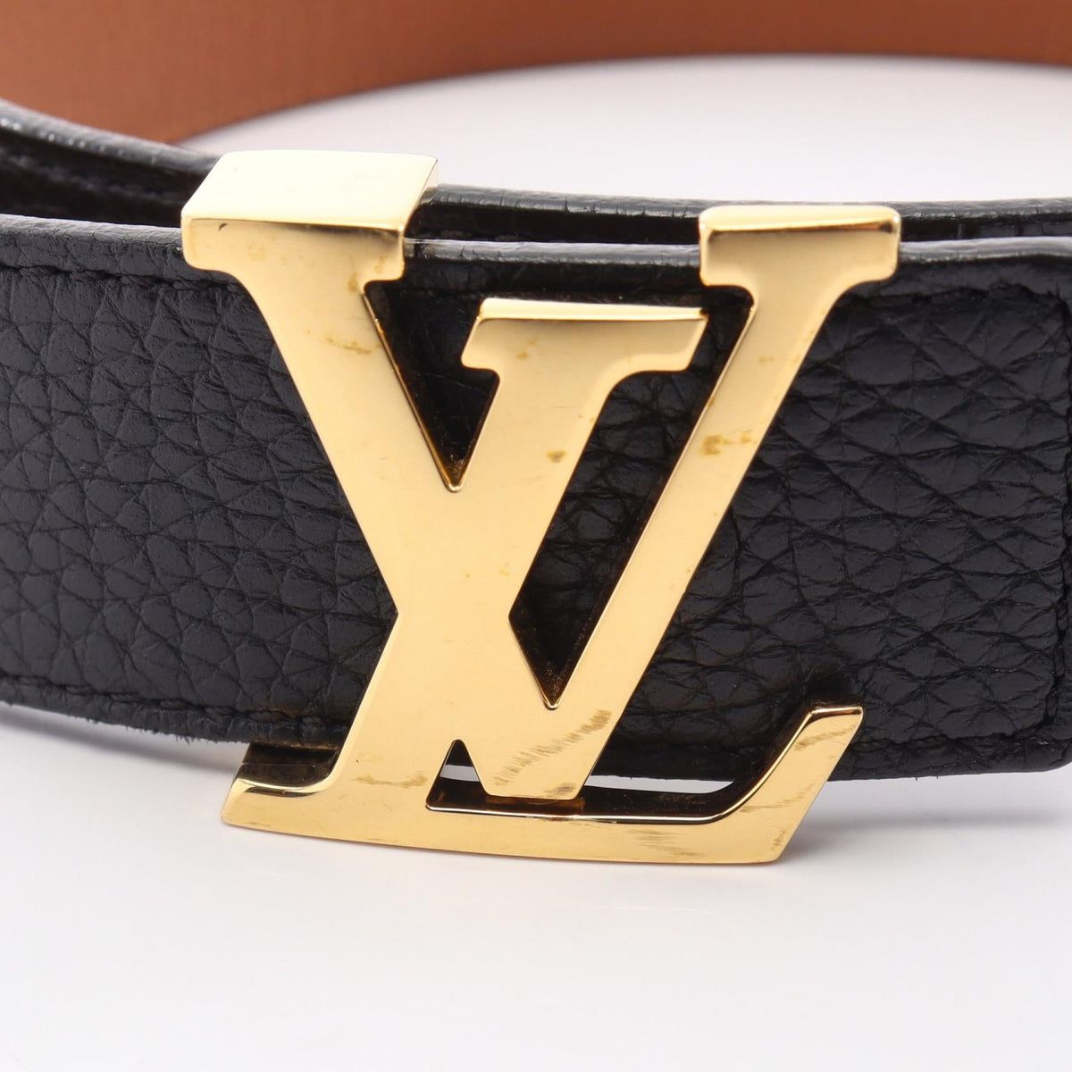 LOUIS VUITTON Ceinture LV Initial Madeleine Reversible Black/Brown belt M9521 2101220125615
