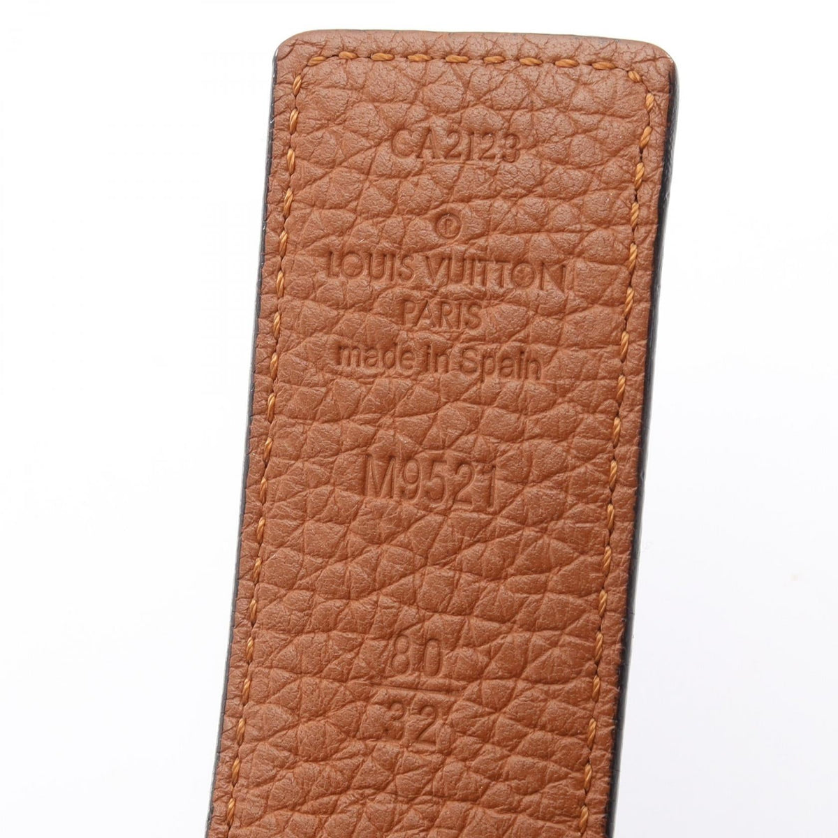 LOUIS VUITTON Ceinture LV Initial Madeleine Reversible Black/Brown belt M9521 2101220125615