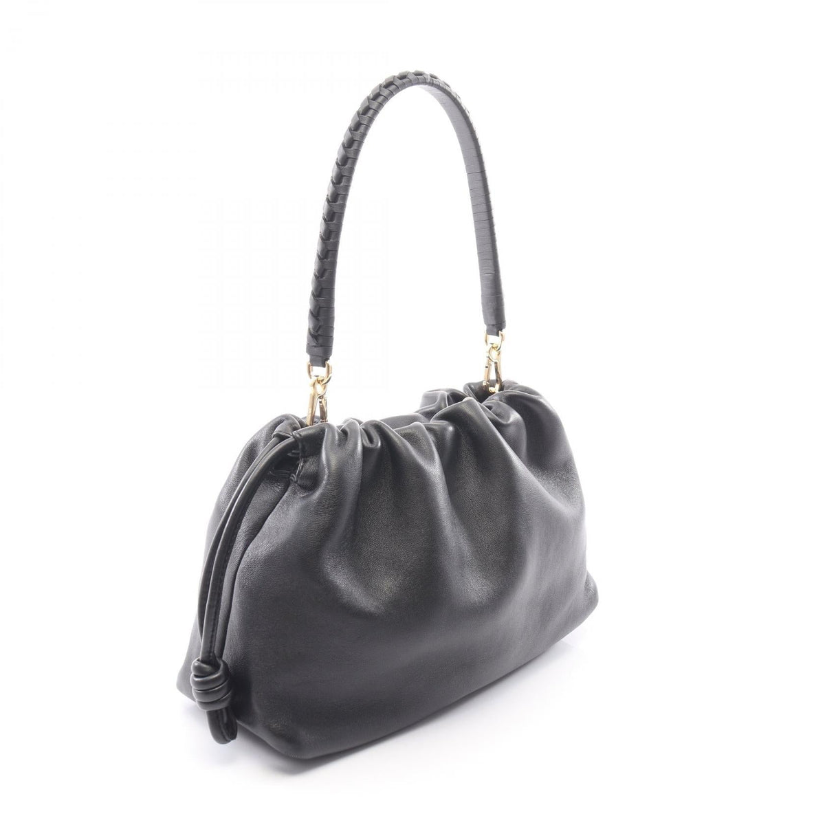 LOEWE Flamenco Purse 2WAY Handbag Black leather A411FCRX75 2120100034229