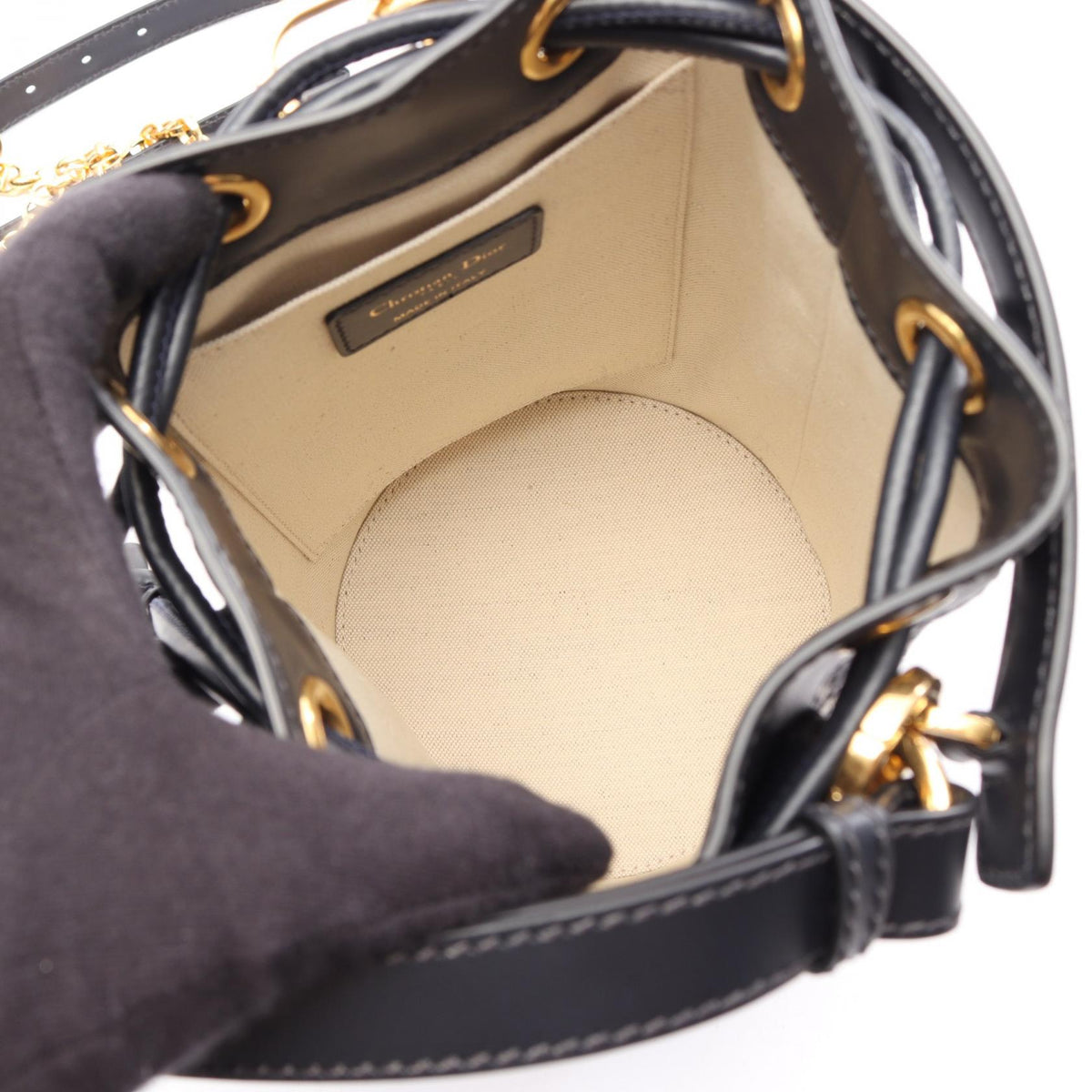 Christian Dior Oblique Small Rucksack Backpack Beige/Navy leather�campus 3350UTZQ 2101219974187