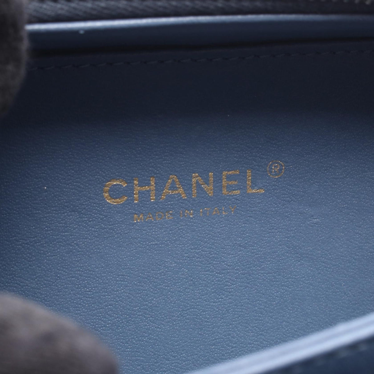 CHANEL Navy CC Figley Small Vanity Bag 2WAY Grained Calfskin leather�leather A93342 2120300056069