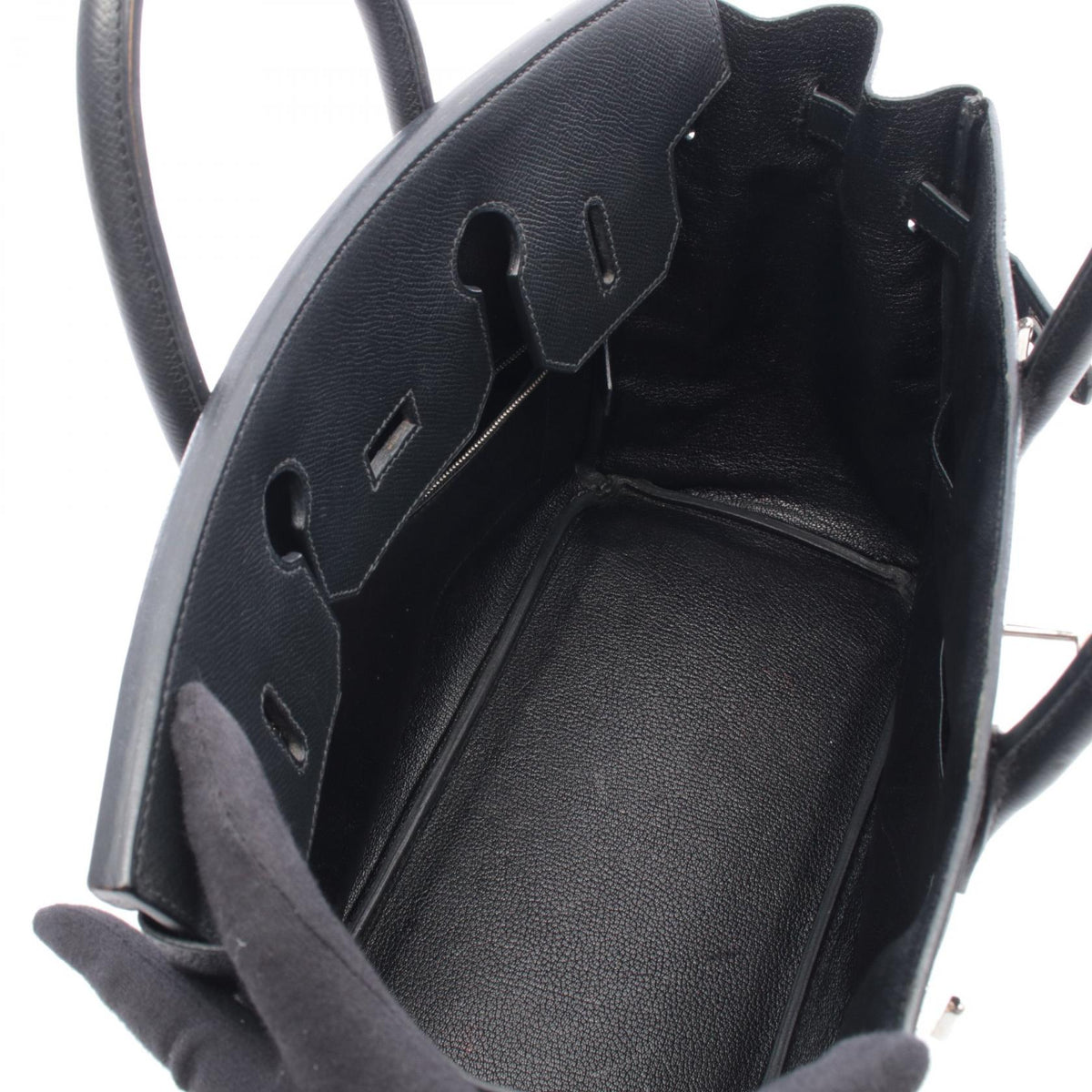 HERMES Haut a courroies32 HandbagNoir Black Noir Black Black Epsom leather Calfskin (cowhide) Epsom 2104102486040