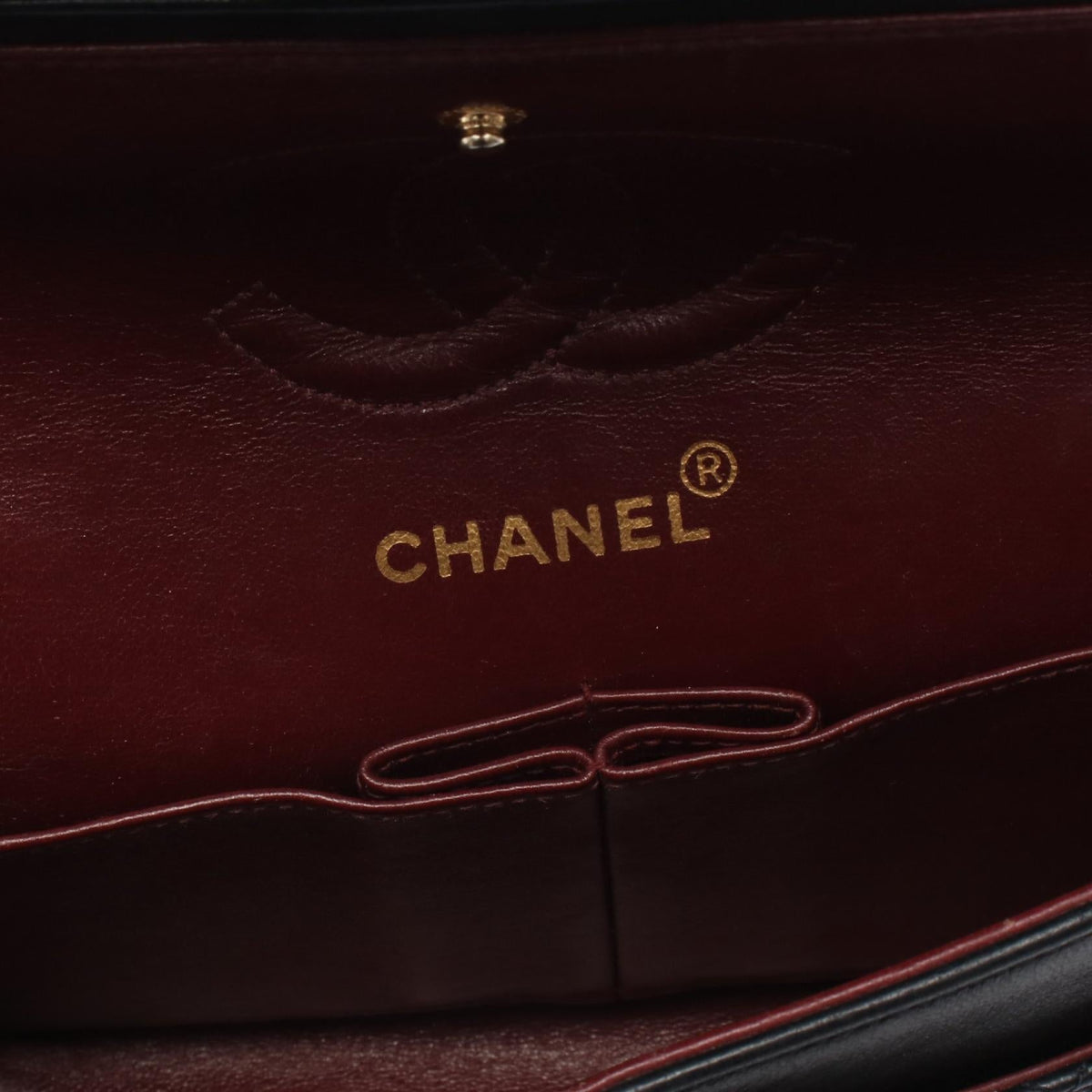 CHANEL Black Matelasse W flap Lambskin (sheep leather) 2101219478067