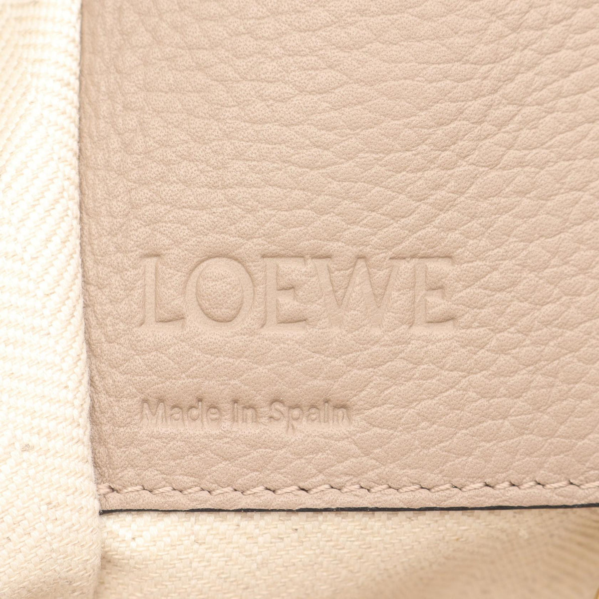 LOEWE Hammock bag small Handbag Beige/Brown leather 2101219224749