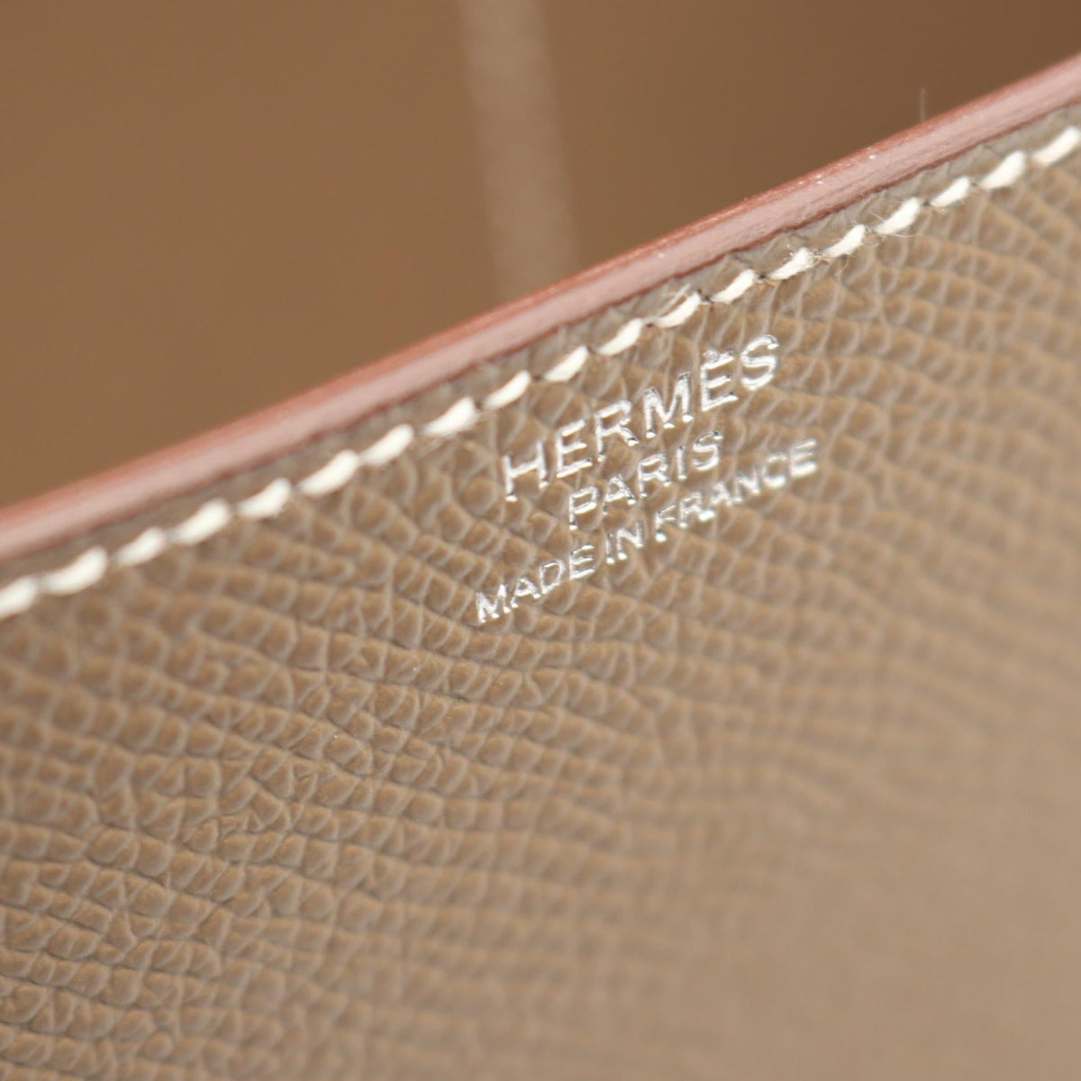 HERMES Della Cavalleria Mini Etoupe Grey Shoulder Bag Gray Epsom leather Epsom 2101219732473