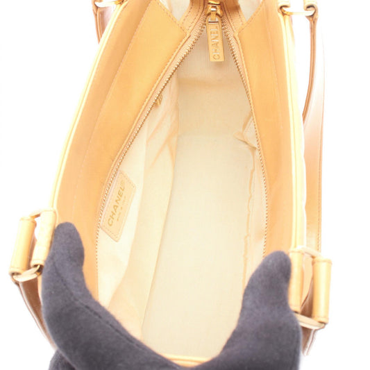 CHANEL Beige Chocolate bar Lambskin (sheep leather) 2101220042677