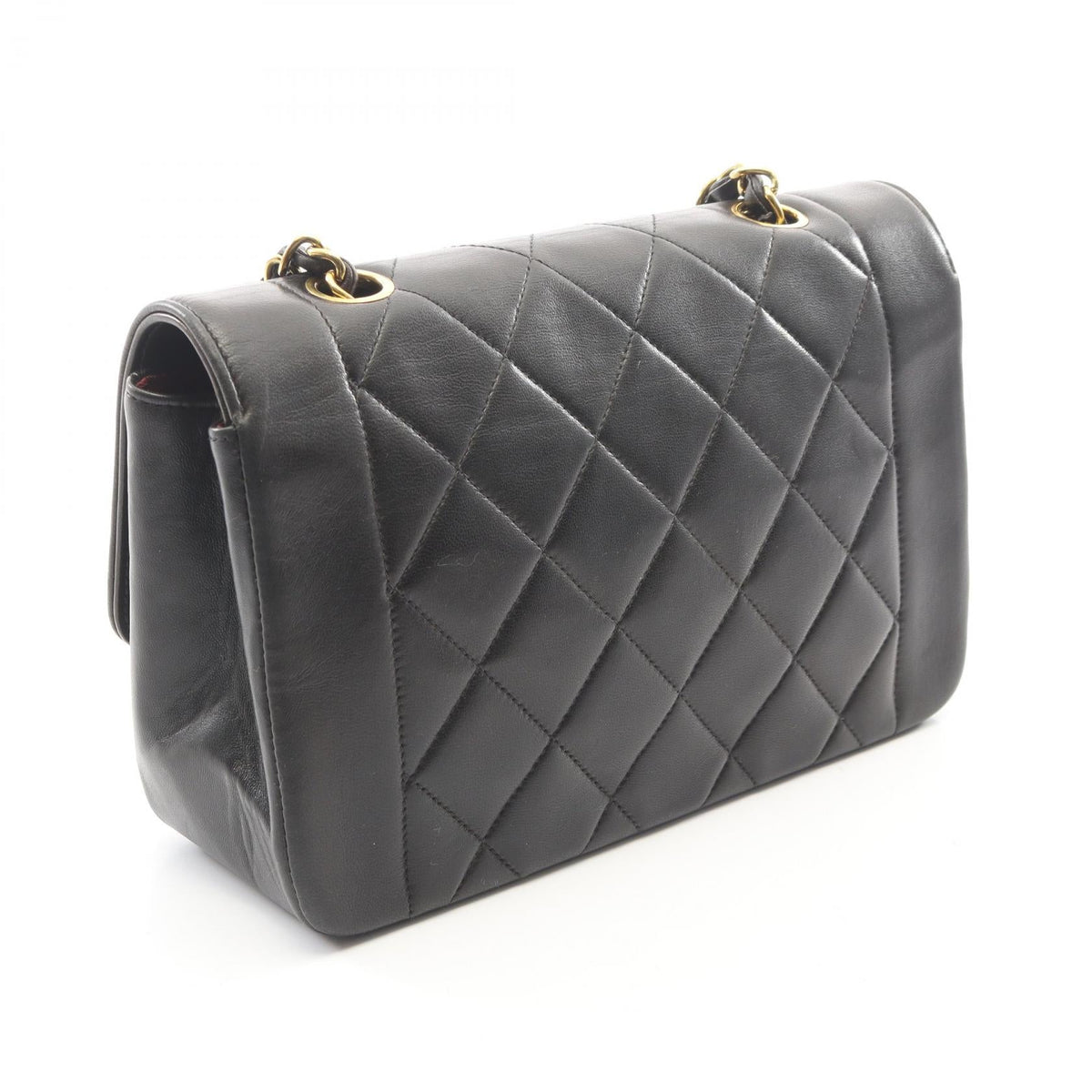 CHANEL Black Matelasse Diana Flap Lambskin (sheep leather) A01164 2101220044954