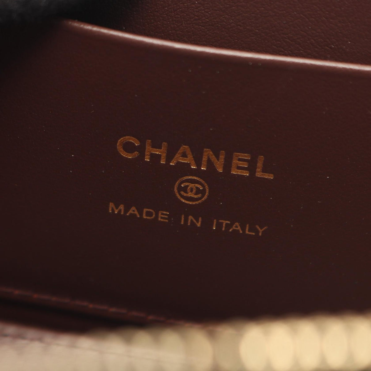 CHANEL Black Matelasse Small Vanity Grained Calfskin leather AP1341 2107400259347