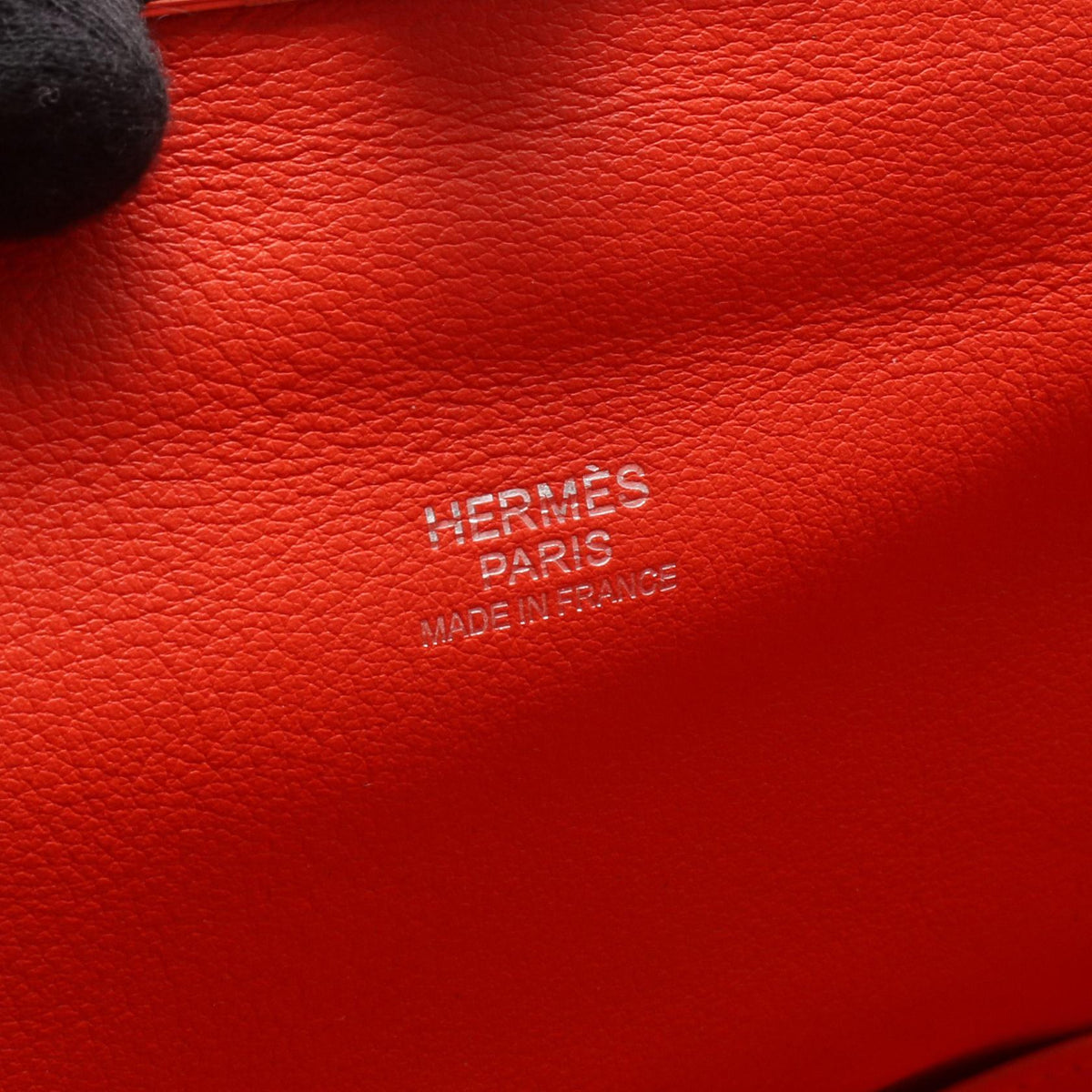 HERMES Toolbox 20 HandbagCapucine Capucine Red Vaux Swift leather leather Calfskin (cowhide) Vaux Swift leather 2101219975276