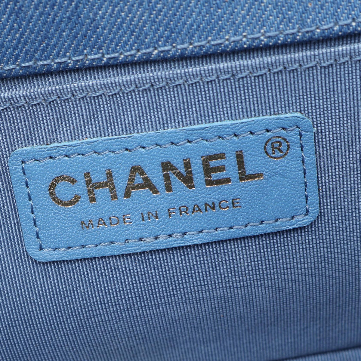 CHANEL Blue Boy Chanel Small denim A67085 2104102537278