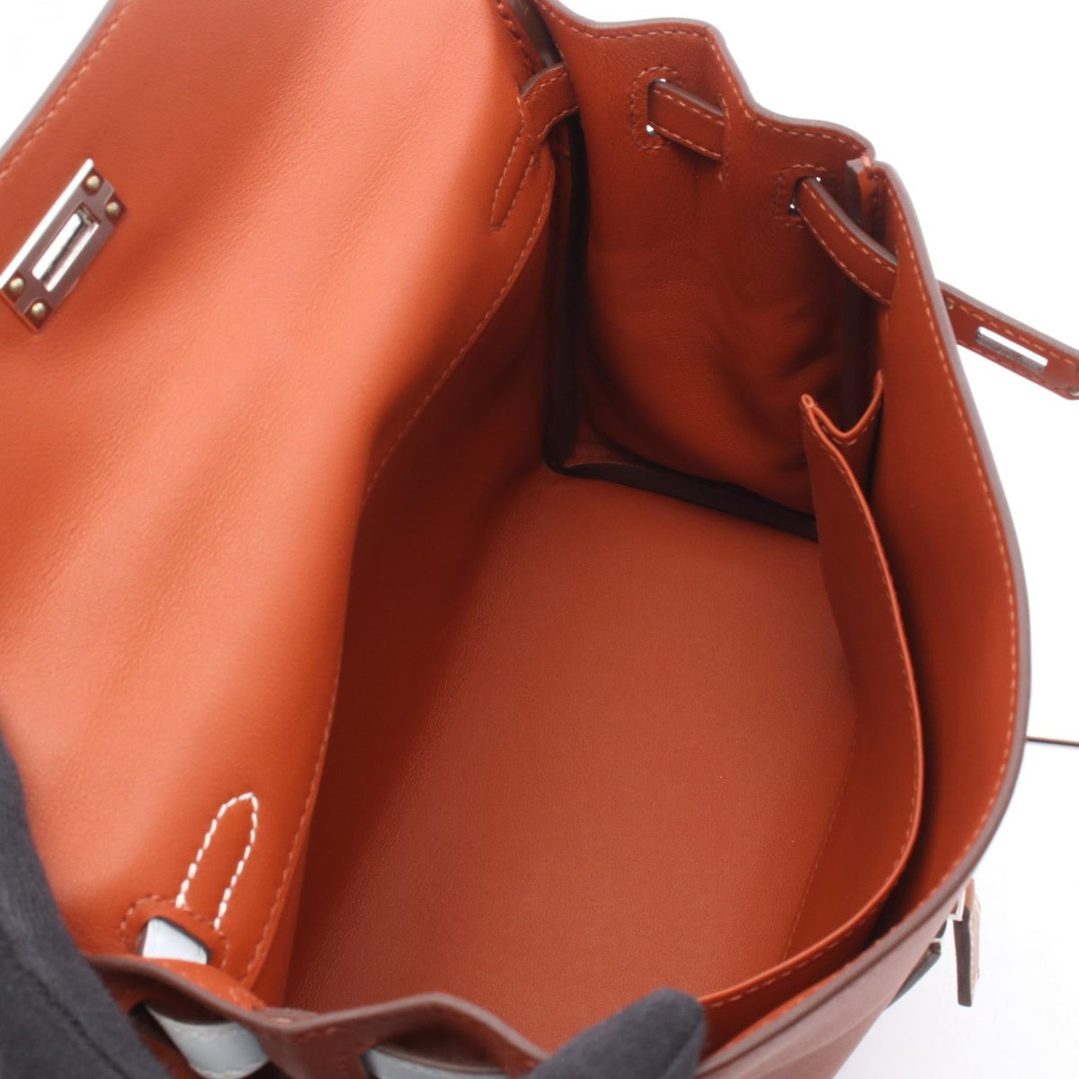 HERMES Kelly 25 Colourmatic, internal stitching, 2-way HandbagCuivre Cuivre Brown/Multicolor Vaux Swift leather leather Vaux Swift leather 2104102537384