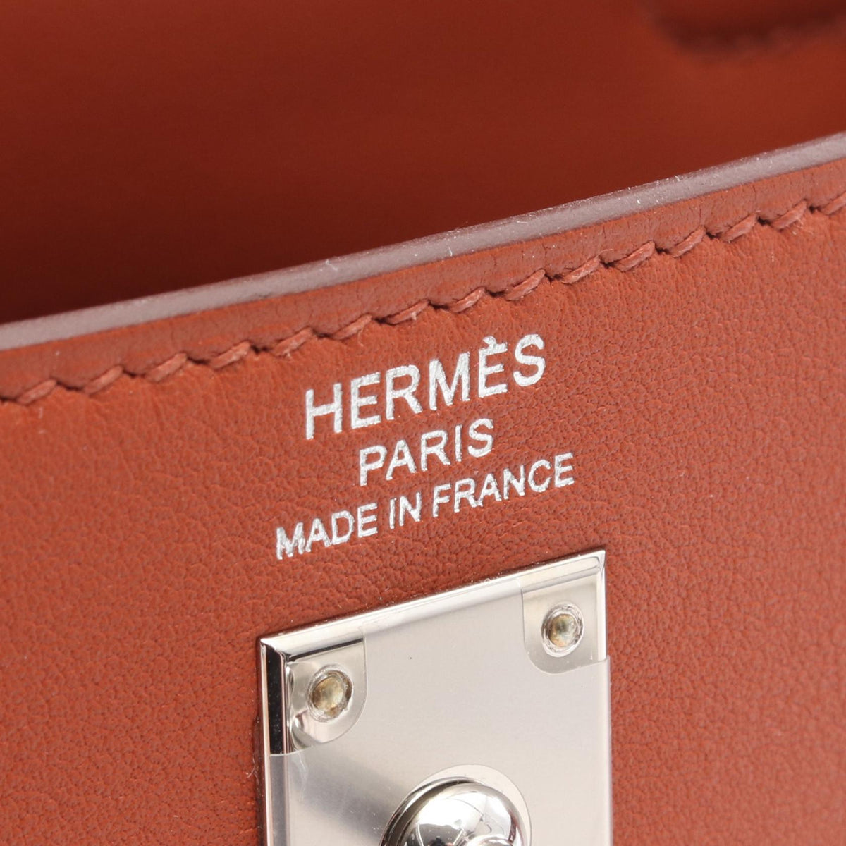 HERMES Kelly 25 Colourmatic, internal stitching, 2-way HandbagCuivre Cuivre Brown/Multicolor Vaux Swift leather leather Vaux Swift leather 2104102537384