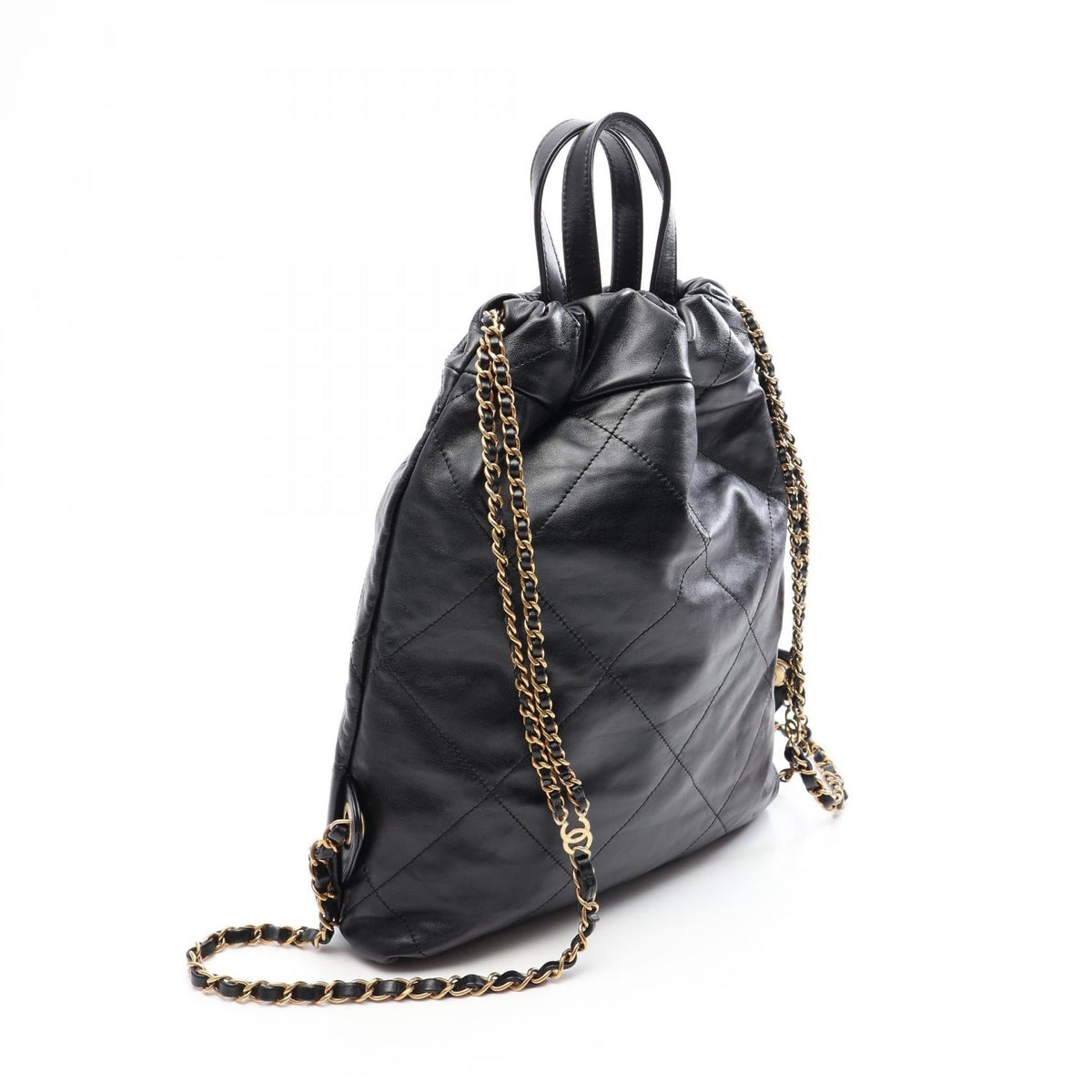 CHANEL Black chanel 22 leather AS3859 2104102537407