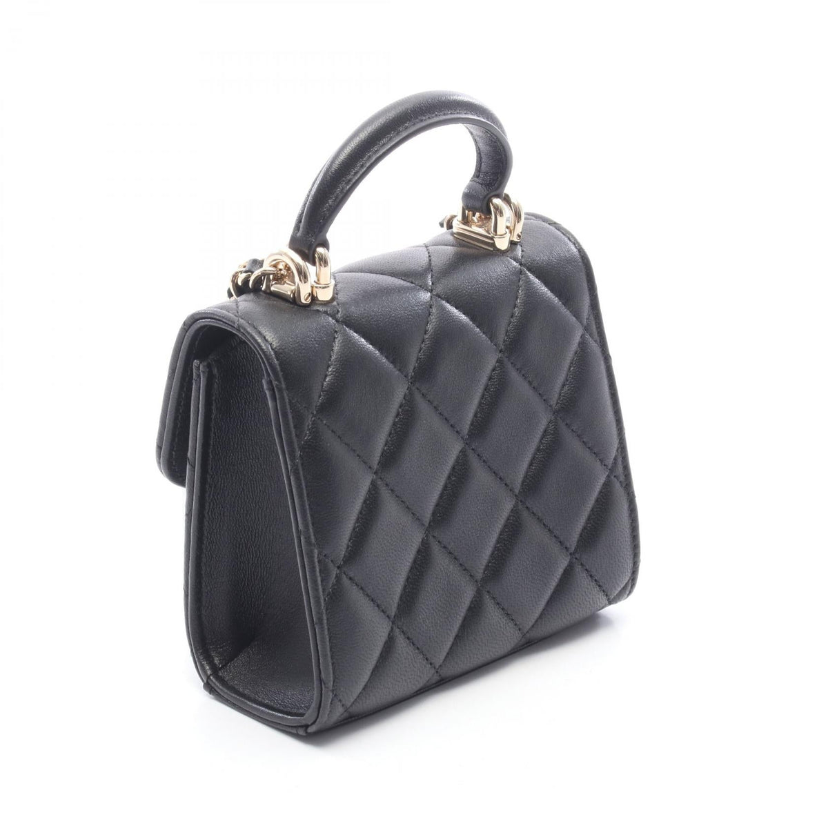 CHANEL Black Mini Matelasse Chain Clutch Lambskin (sheep leather) AP2682 2104102537827