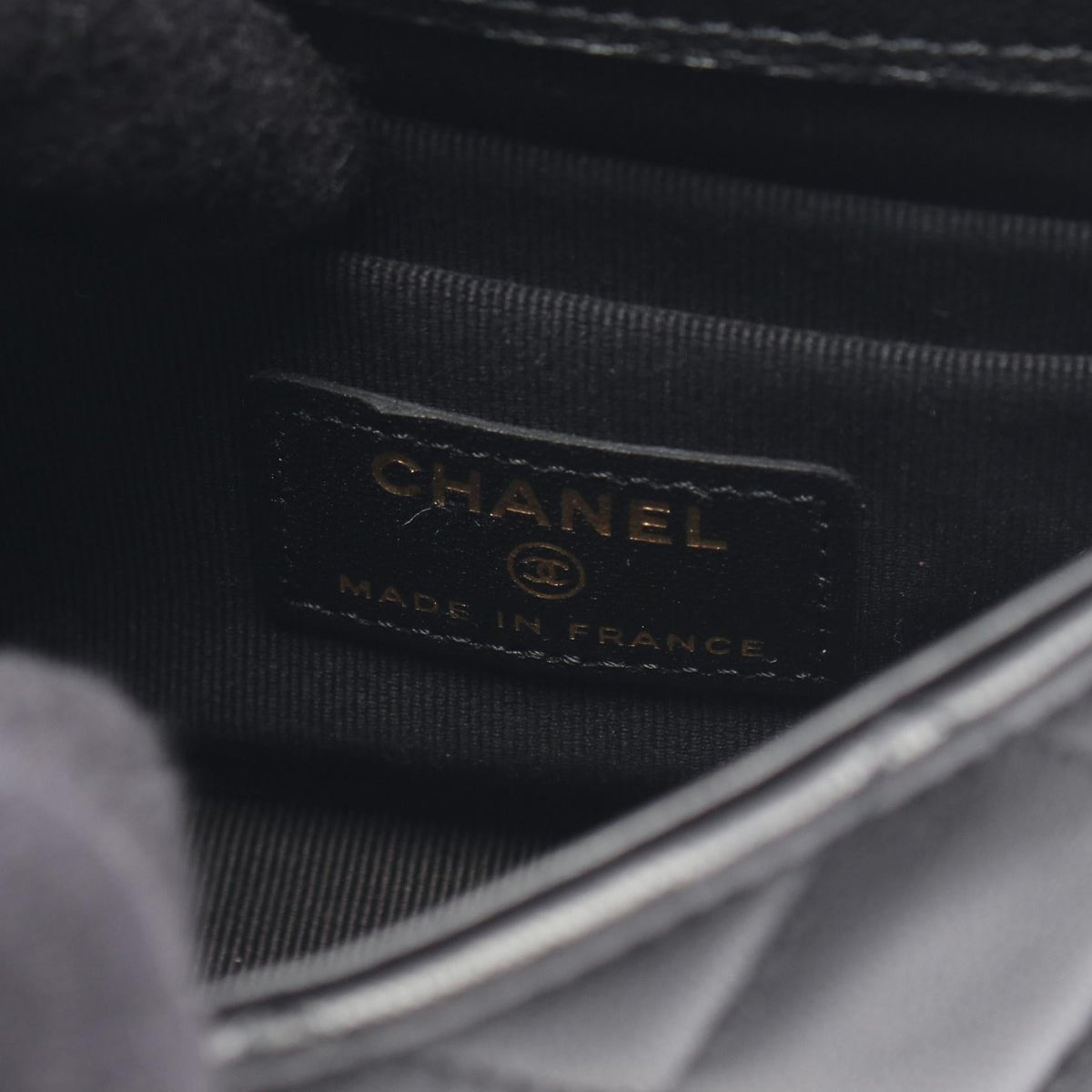CHANEL Black Mini Matelasse Chain Clutch Lambskin (sheep leather) AP2682 2104102537827