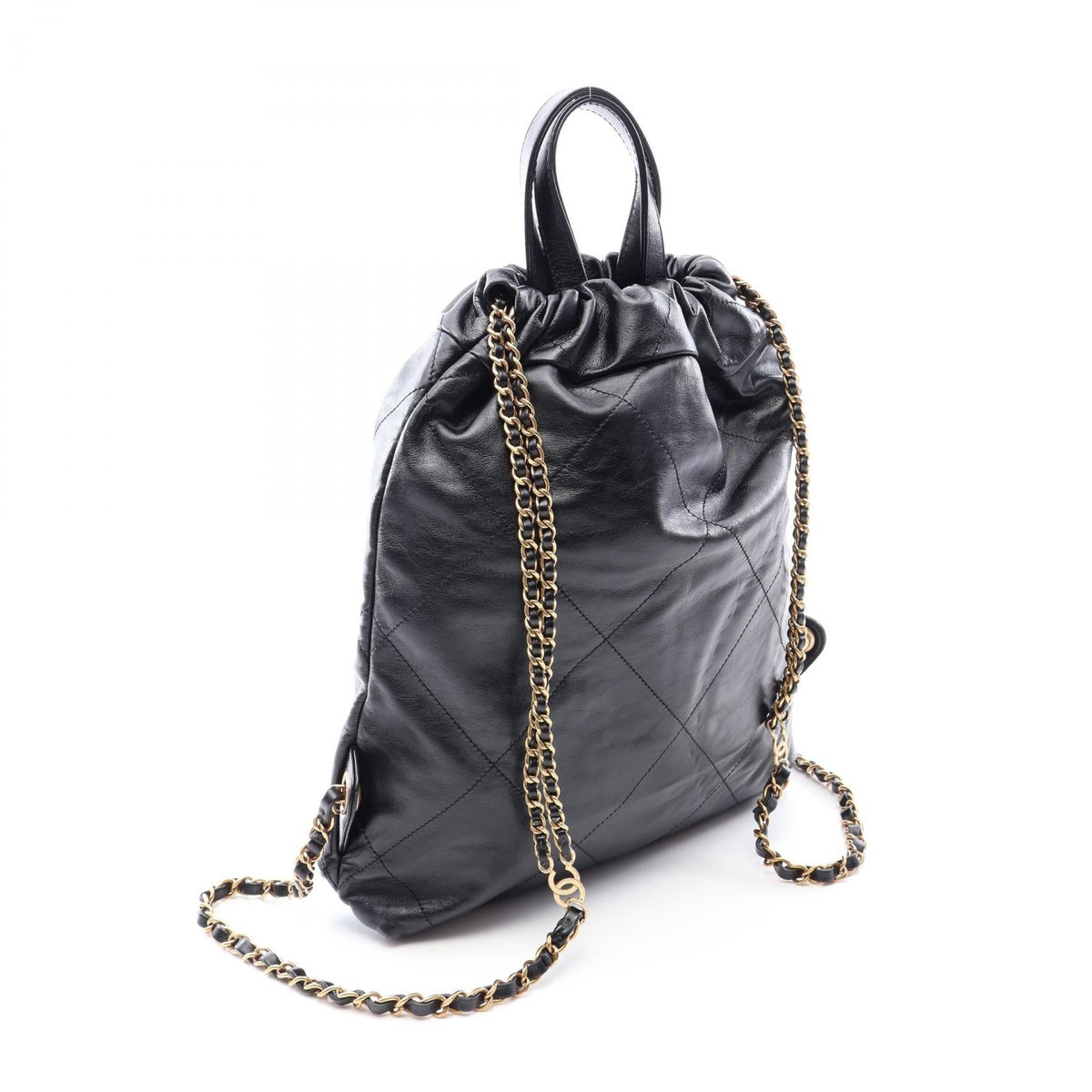 CHANEL Black chanel 22 leather AS3859 2104102538091