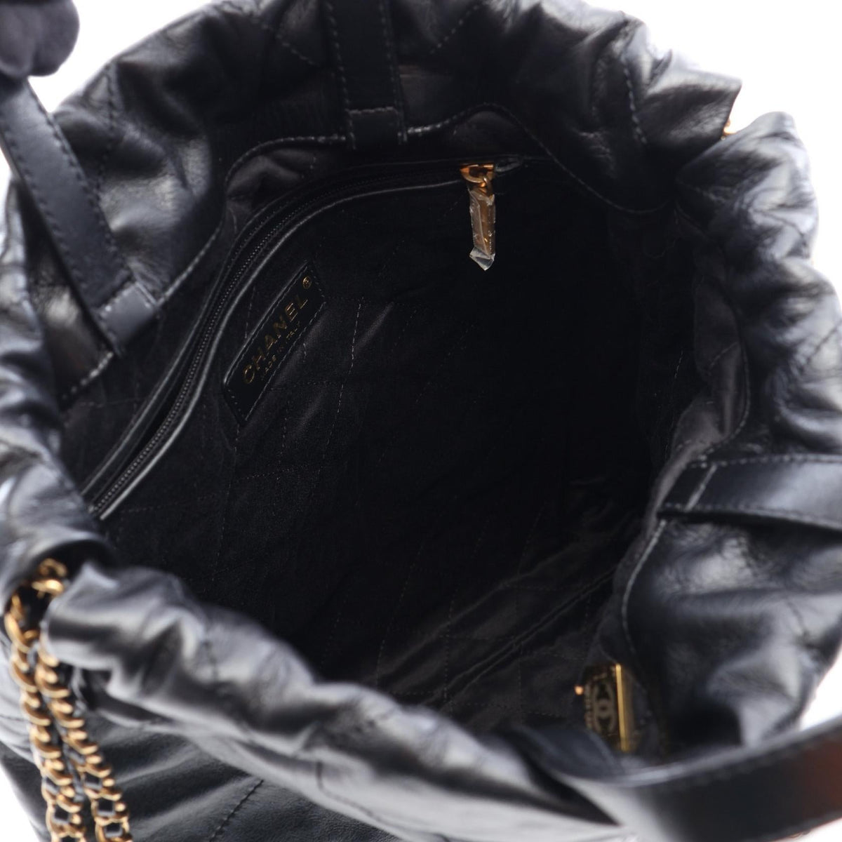 CHANEL Black chanel 22 leather AS3859 2104102538091