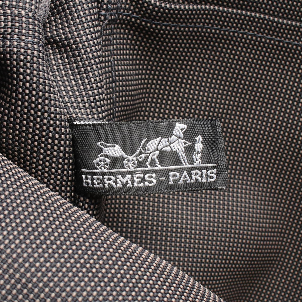 HERMES Herline Ad MM Rucksack Backpack Gray canvas 2101220136215