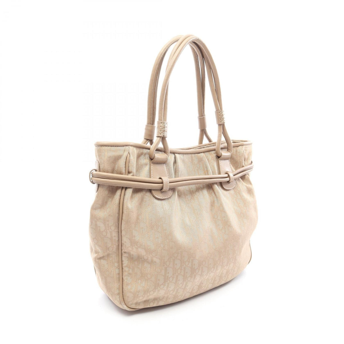 Dior Trotter handbag Handbag Beige leather�Nylon canvas 2101220136918