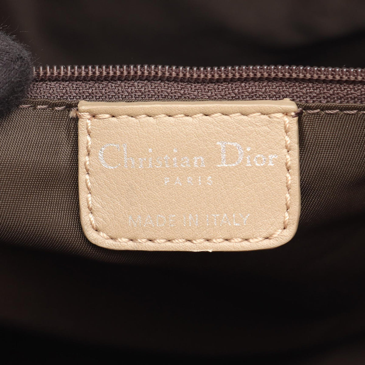 Dior Trotter handbag Handbag Beige leather�Nylon canvas 2101220136918