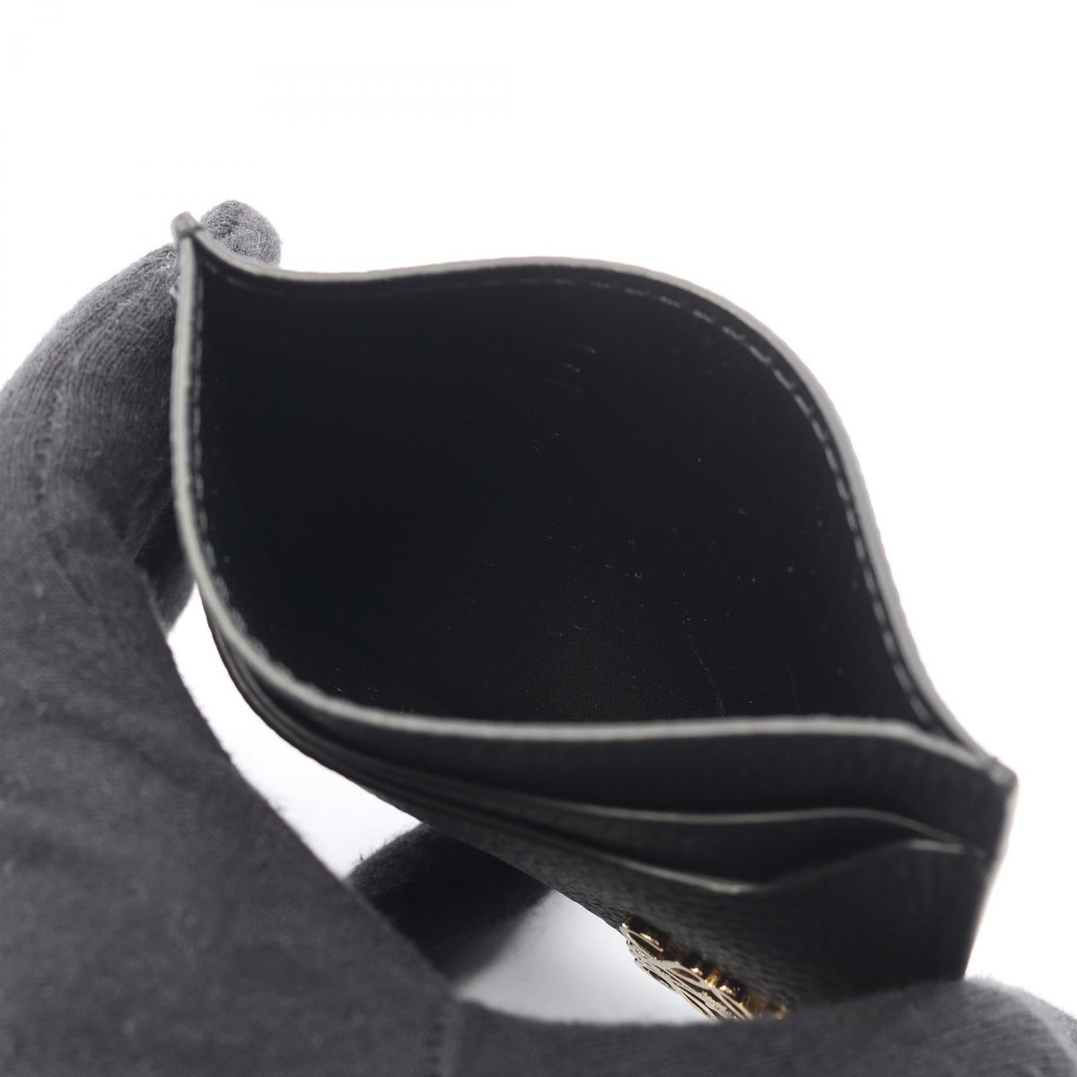 LOEWE anagram Card Case Black leather C821075X091206 2101220148744