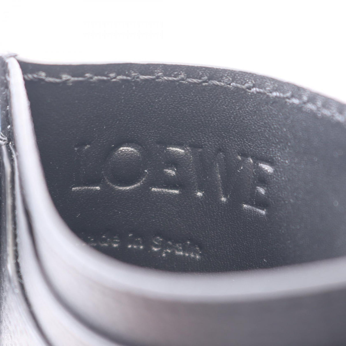 LOEWE anagram Card Case Black leather C821075X091206 2101220148744