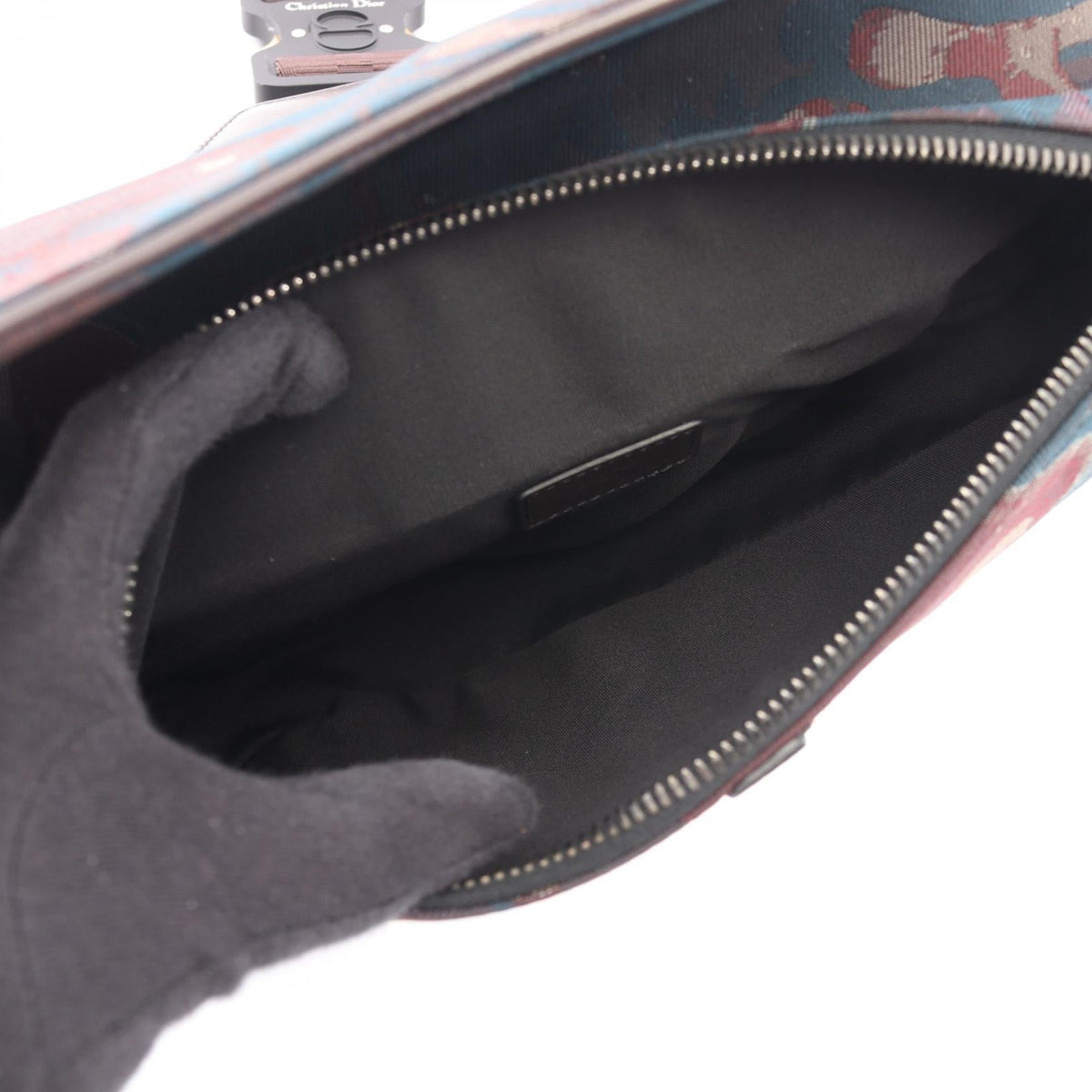 Dior DIOR � PETER DOIG saddle bag Waist bag Body bag Brown/Multicolor canvas�leather 2101220132019