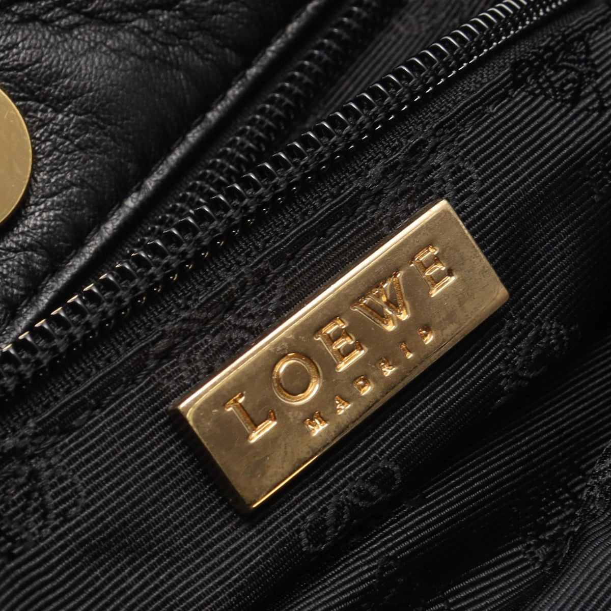 LOEWE anagram Tote Bag Black leather 2101220131890
