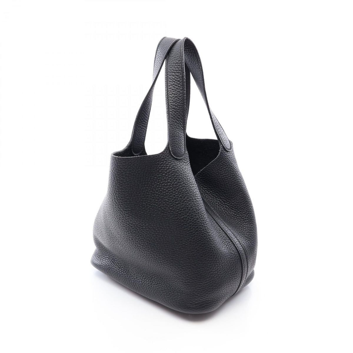 HERMES Picotin Lock MM Handbag Black Taurillon Clemence Other Taurillon Clemence 2101220130107